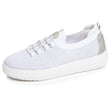 Baskets Femme slip-on talon plateforme Blanc