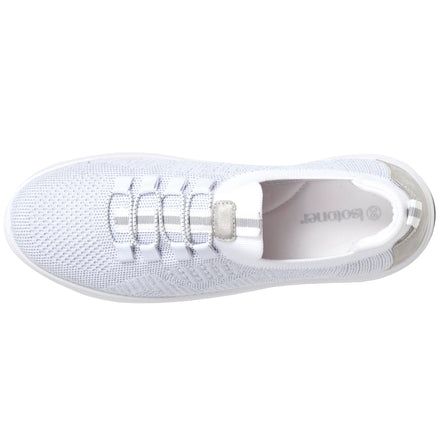 Baskets Femme slip-on talon plateforme Blanc - Isotoner
