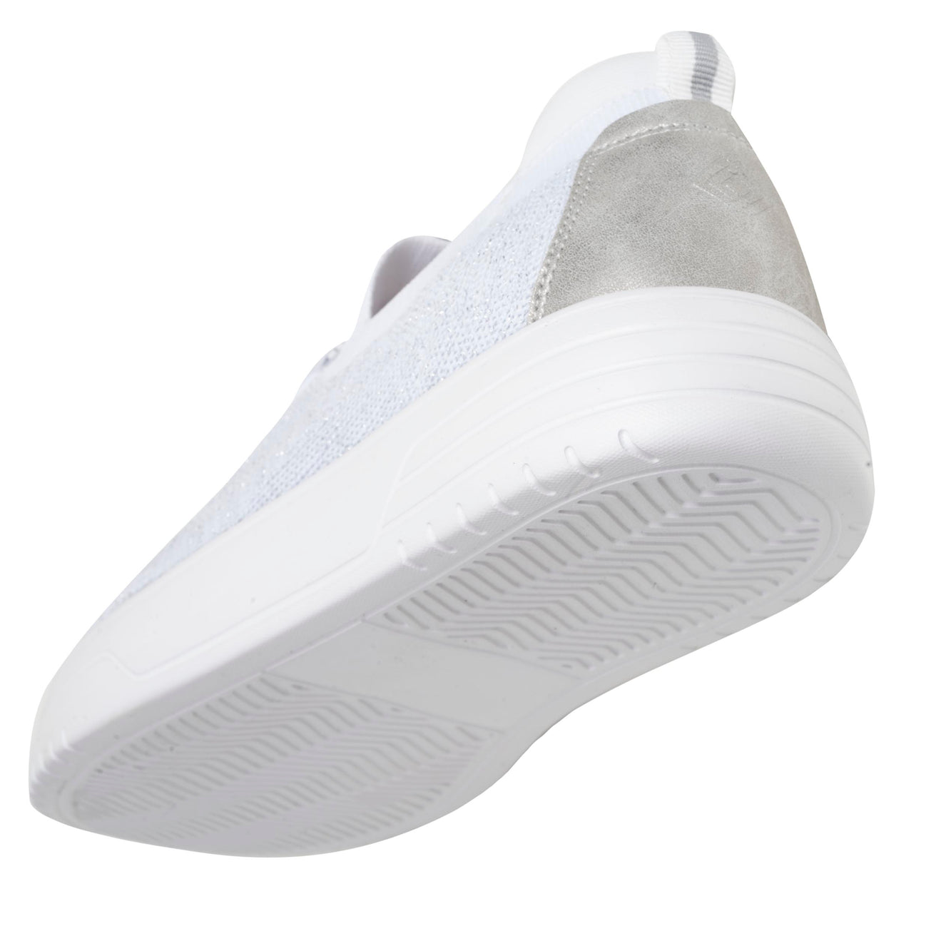 Baskets Femme slip-on talon plateforme Blanc