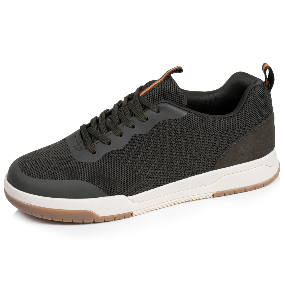 Baskets Homme à lacets Kaki - Isotoner
