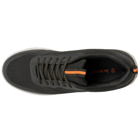 Baskets Homme à lacets Kaki - Isotoner