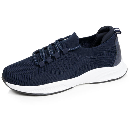 Baskets confort Femme slip-on à lacets Marine Foncé - Isotoner