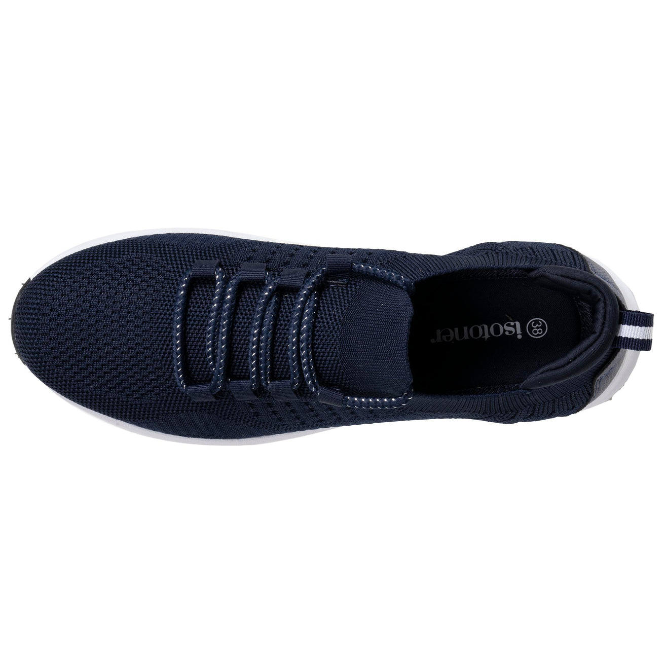 Baskets confort Femme slip-on à lacets Marine Foncé
