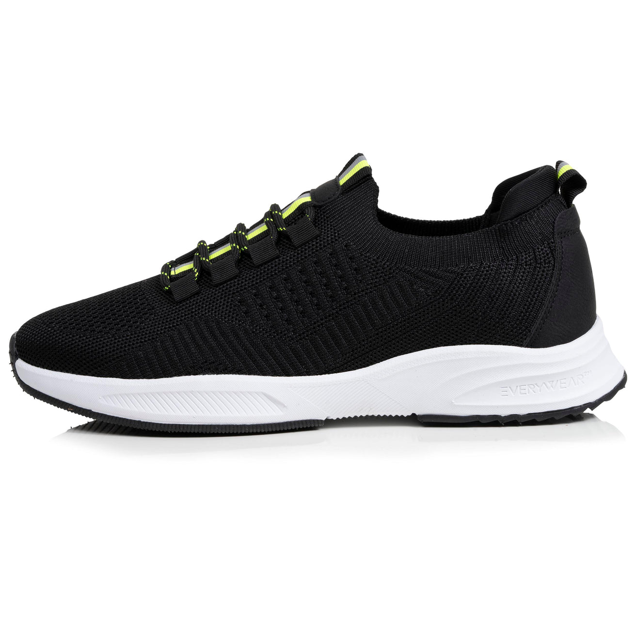Basket Confort Homme slip-on Noir/jaune