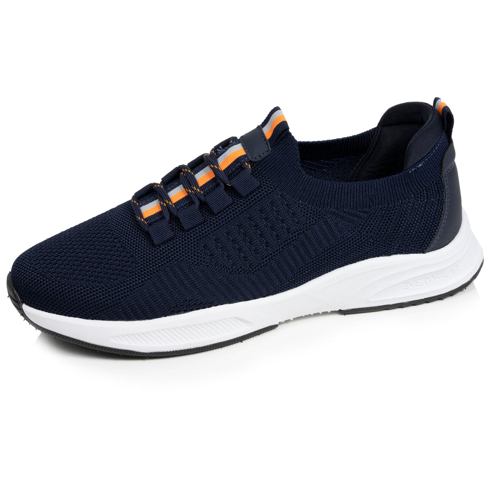 Basket Confort Homme slip-on Marine/Orange - Isotoner