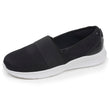 Baskets slippers Femme élastique Noir