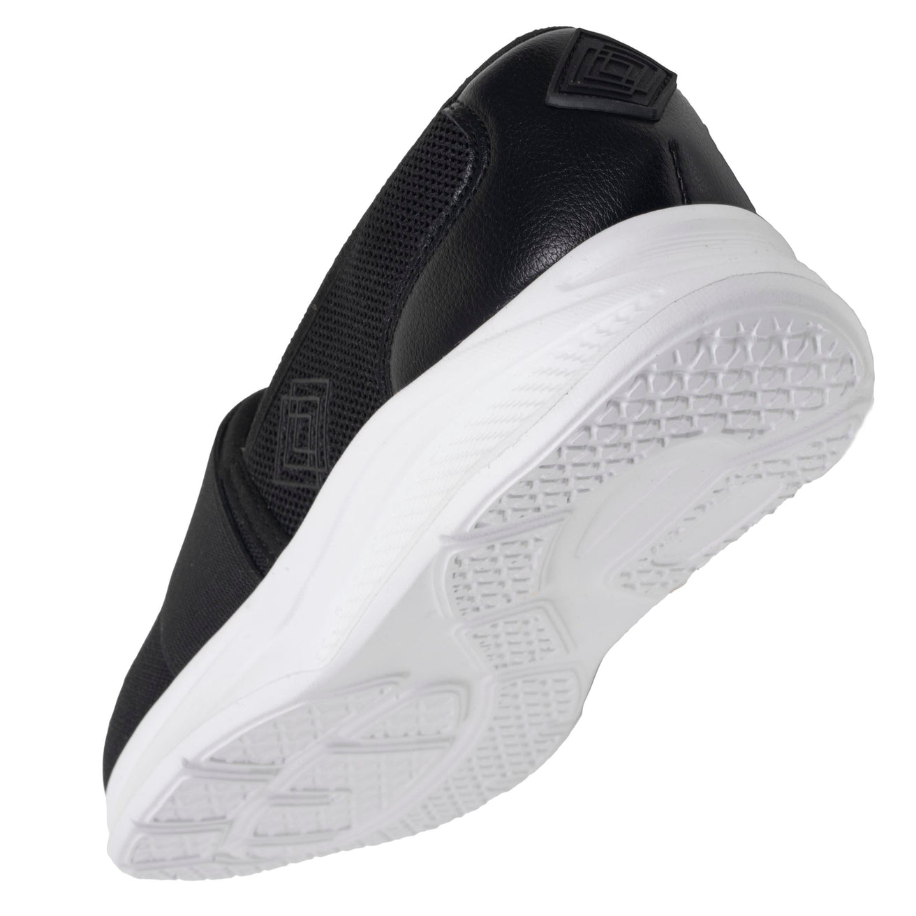 Baskets slippers Femme élastique Noir