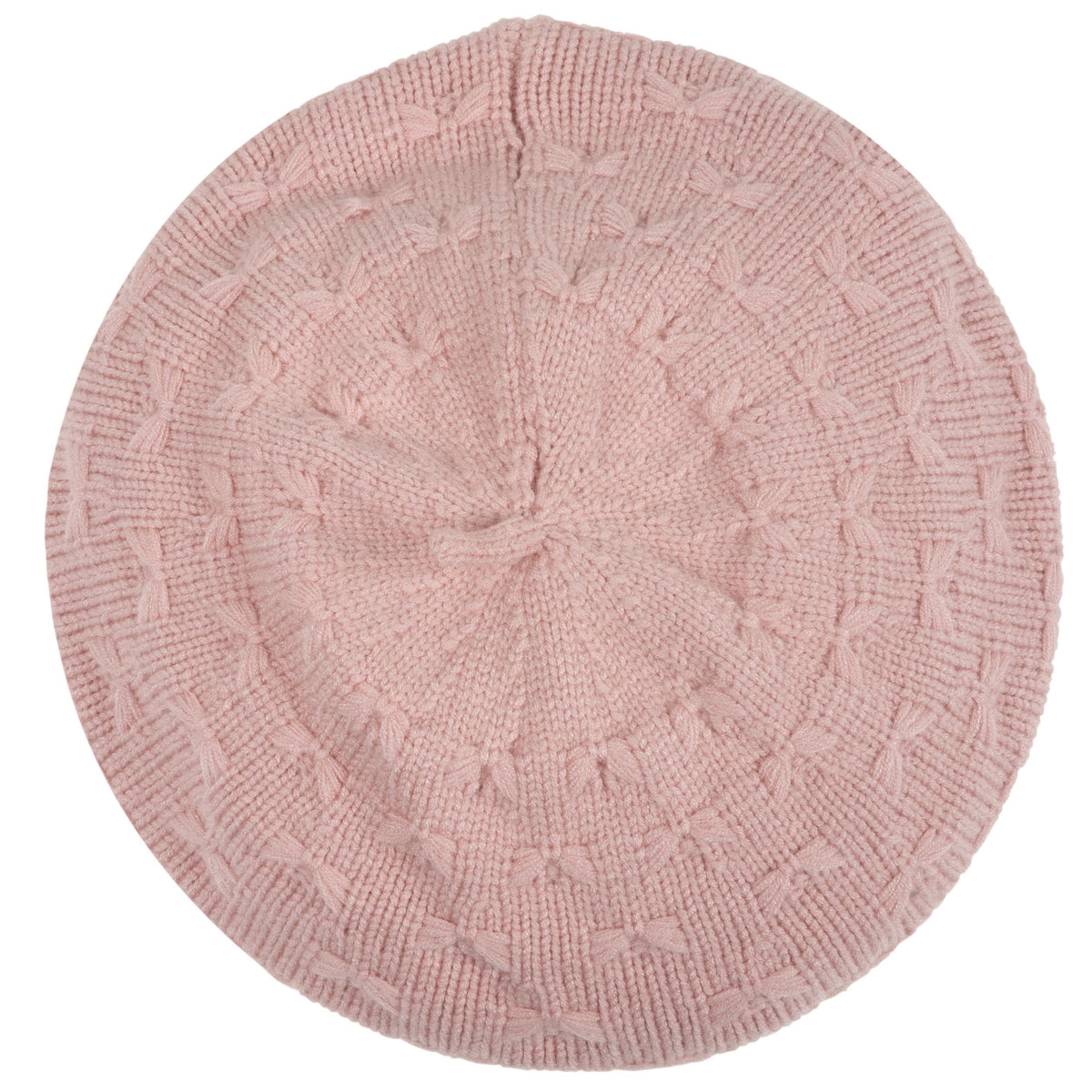 Béret Enfant Maille Douce Rose
