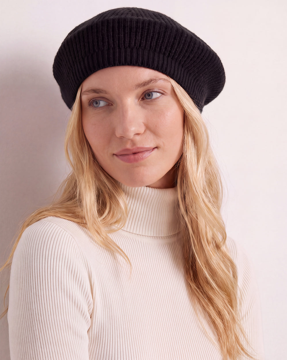 Béret Femme maille Soft Touch Noir - Isotoner