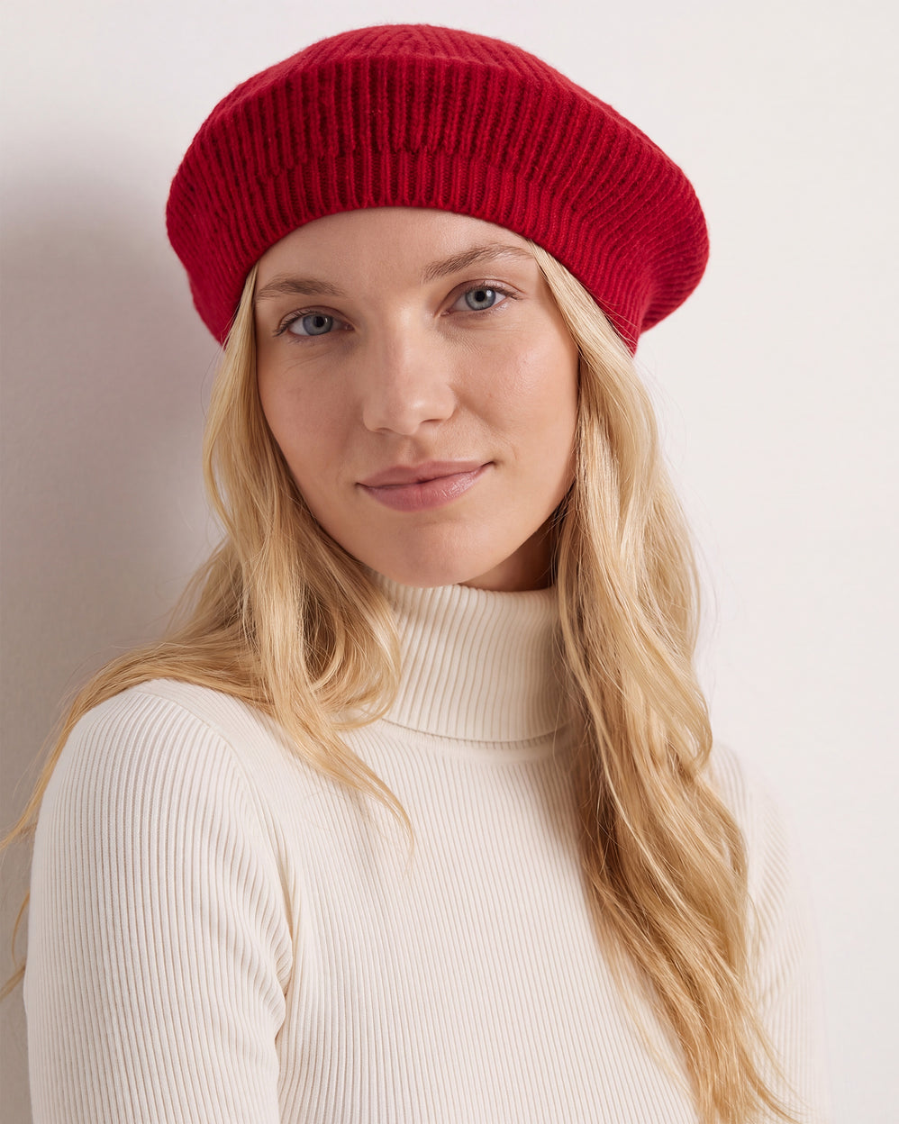 Béret Femme maille Ultra-doux Rouge - Isotoner