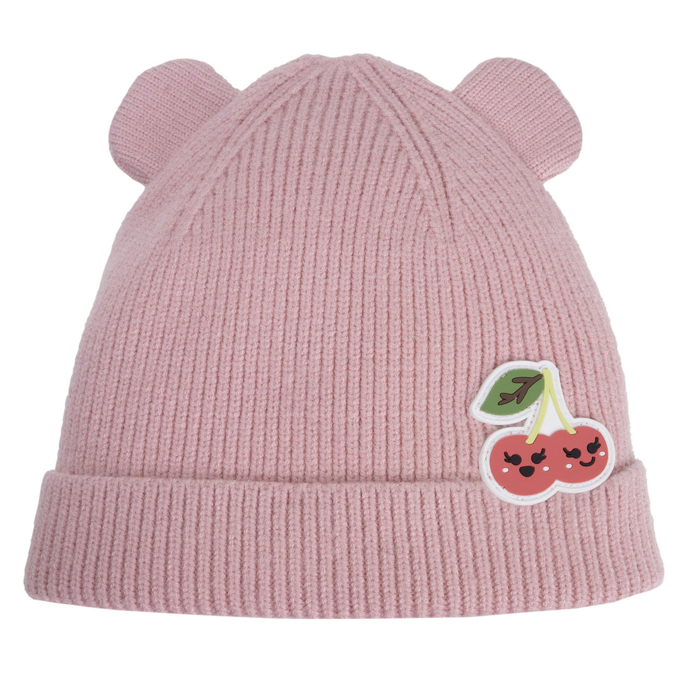 Bonnet Enfant 2/4 ans Oreilles Cerise Rose - Isotoner