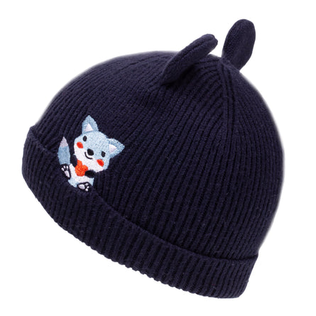 Bonnet Enfant 2/4 ans Oreilles Renard Marine - Isotoner