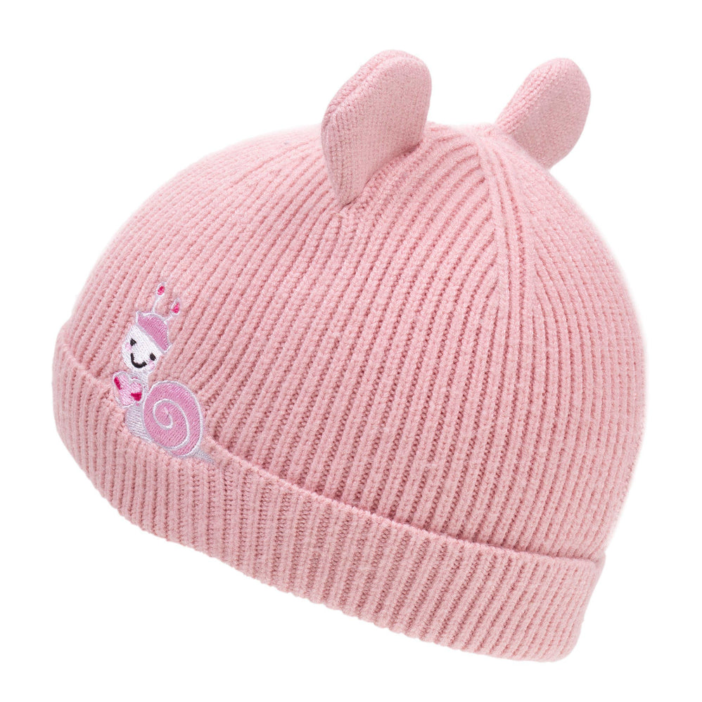 Bonnet Enfant 2/4 ans Oreilles Escargot Rose - Isotoner