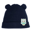 Bonnet Enfant 2/4 ans oreilles Marine hibou