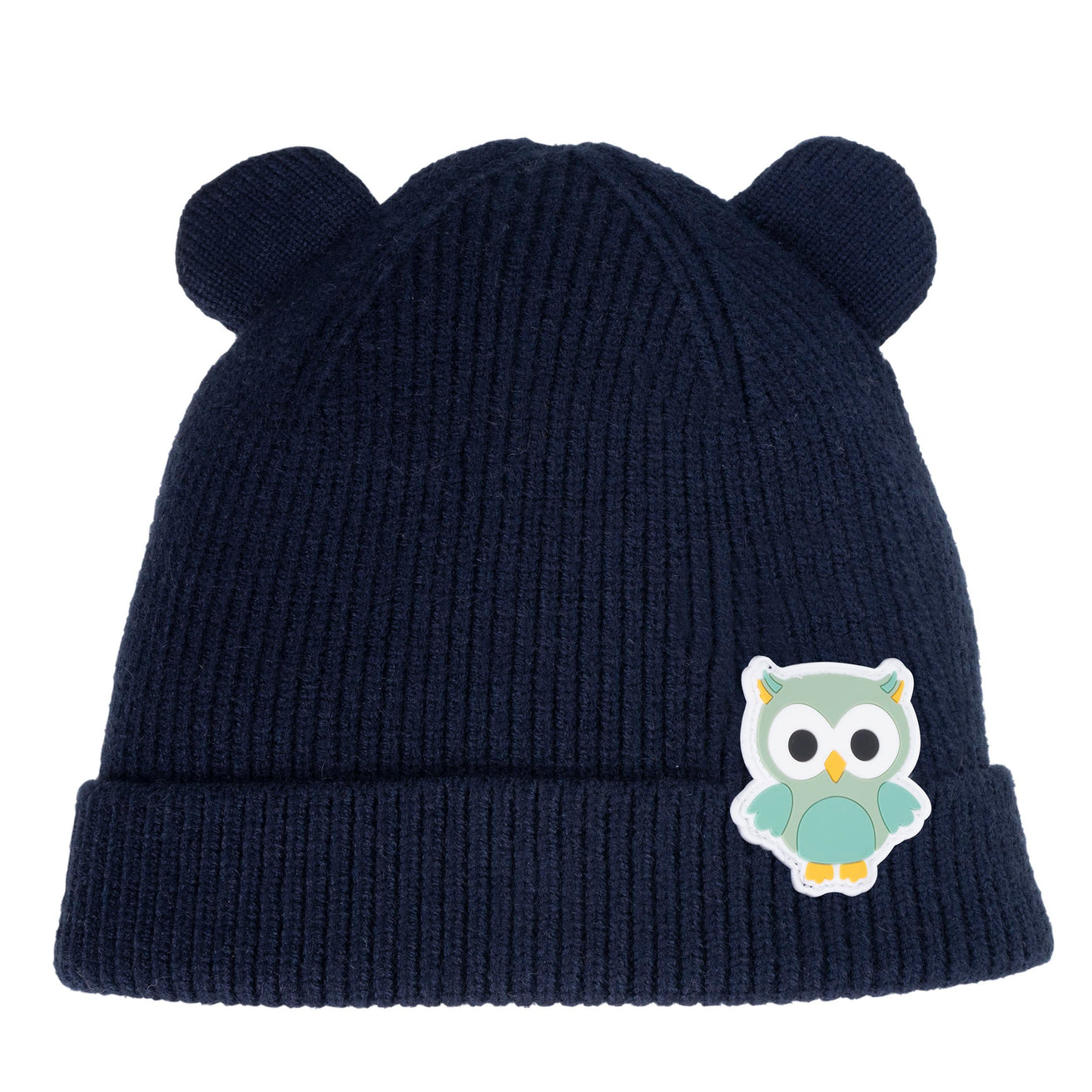 Bonnet Enfant 2/4 ans oreilles Marine hibou