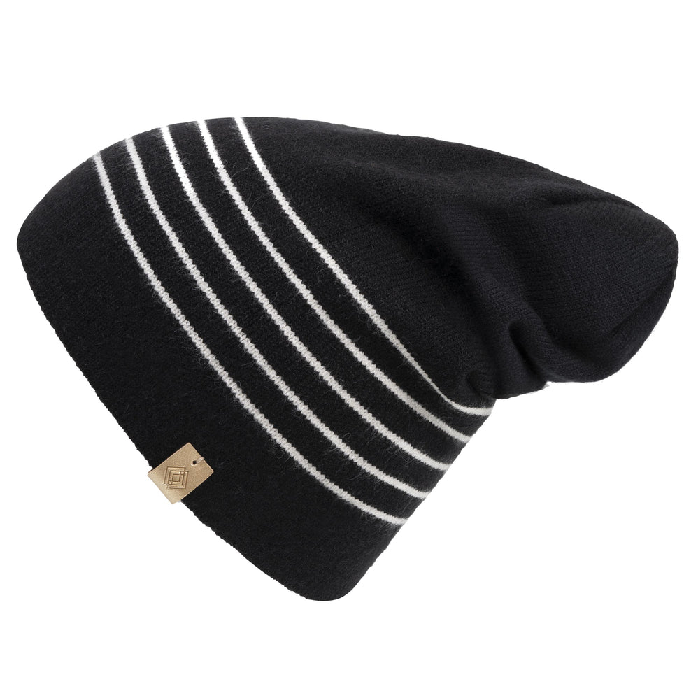 Bonnet Femme Ultra-doux Noir rayures - Isotoner