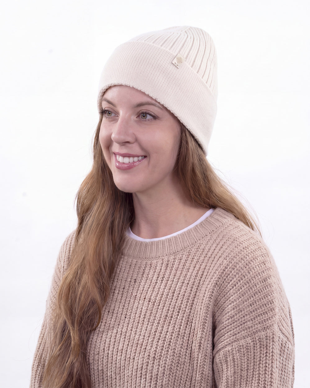 Bonnet Femme Ultra-doux côtelé Beige - Isotoner