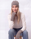 Bonnet Femme effet Cachemire Marron