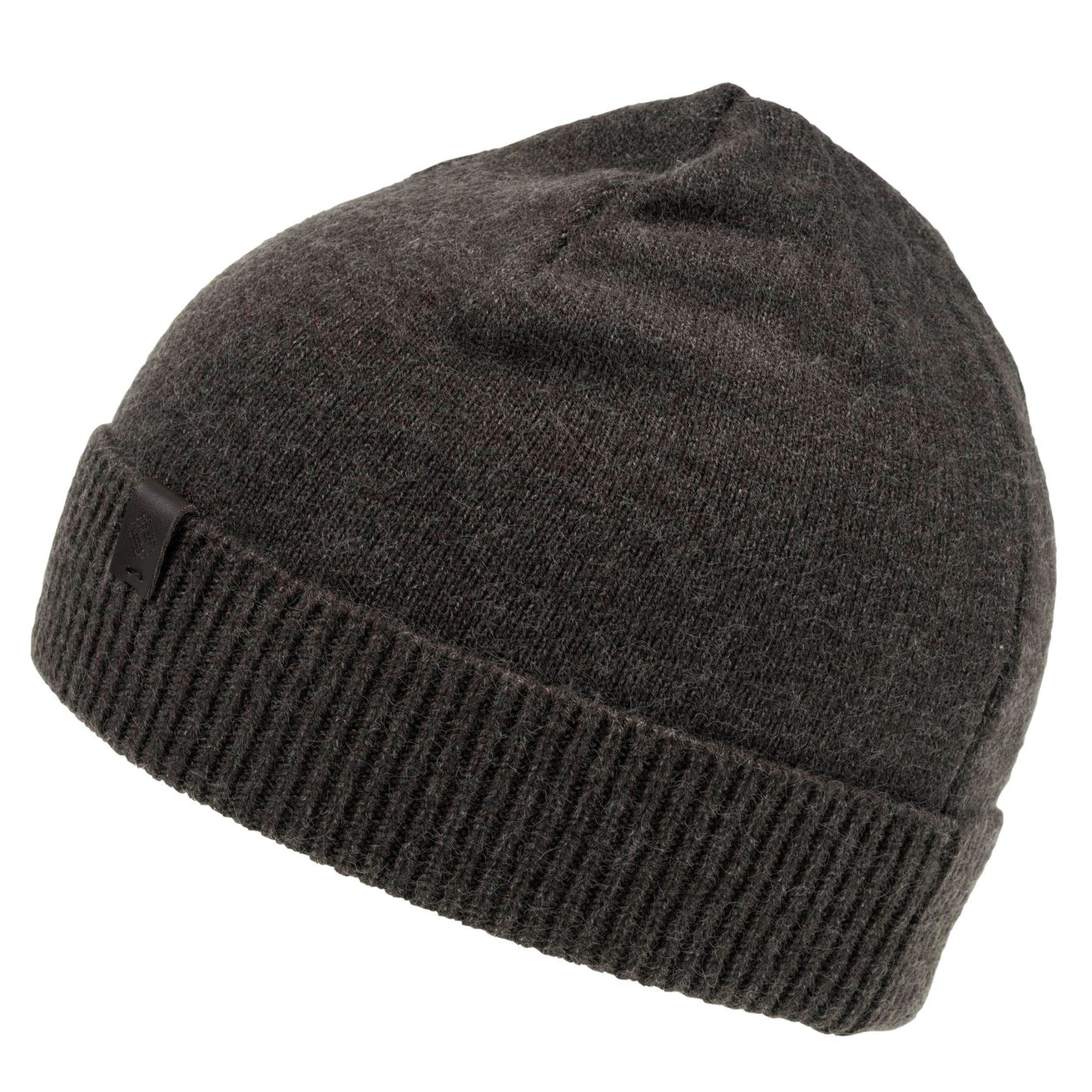 Bonnet Homme court à revers Taupe