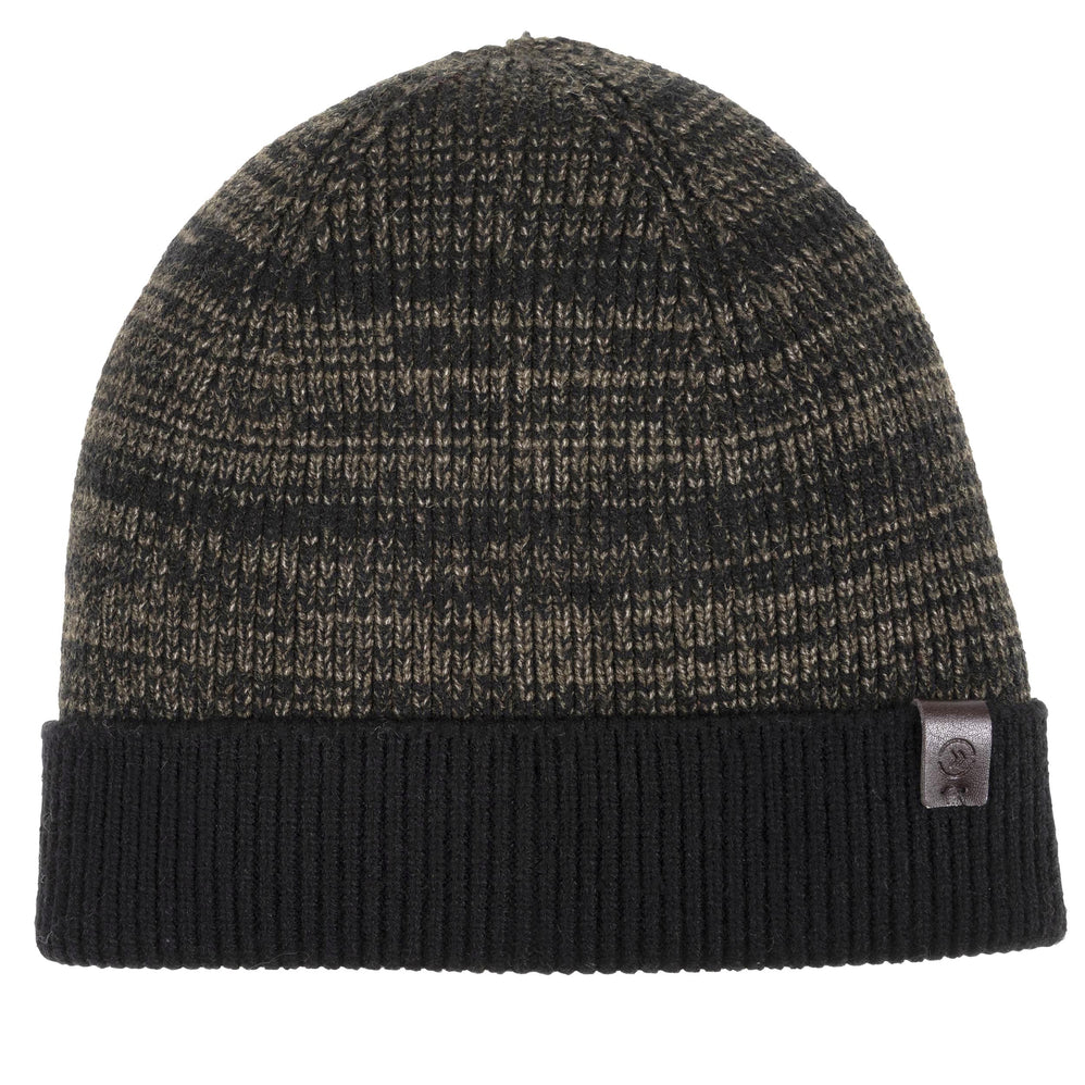 Bonnet Homme maille Ultra-doux Kaki chiné - Isotoner