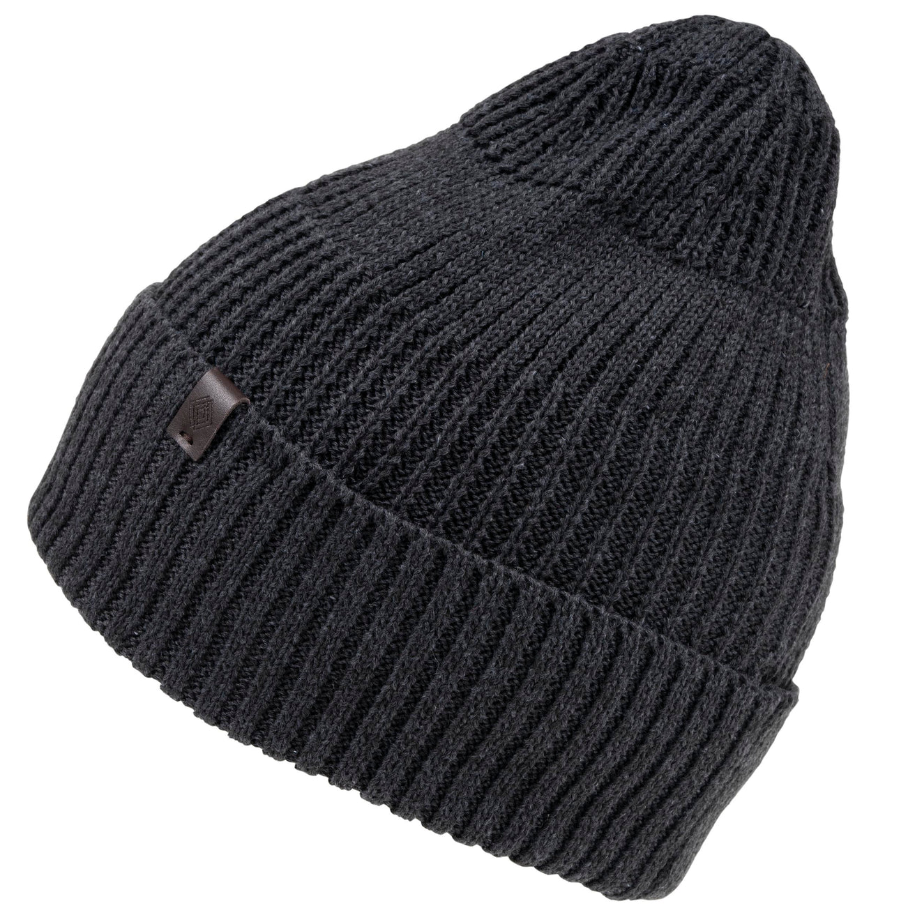 Bonnet Homme maille recyclée côtelée Gris