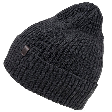 Bonnet Homme maille recyclée côtelée Gris - Isotoner