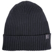 Bonnet Homme maille recyclée côtelée Gris