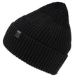 Bonnet Homme maille recyclée côtelée Noir