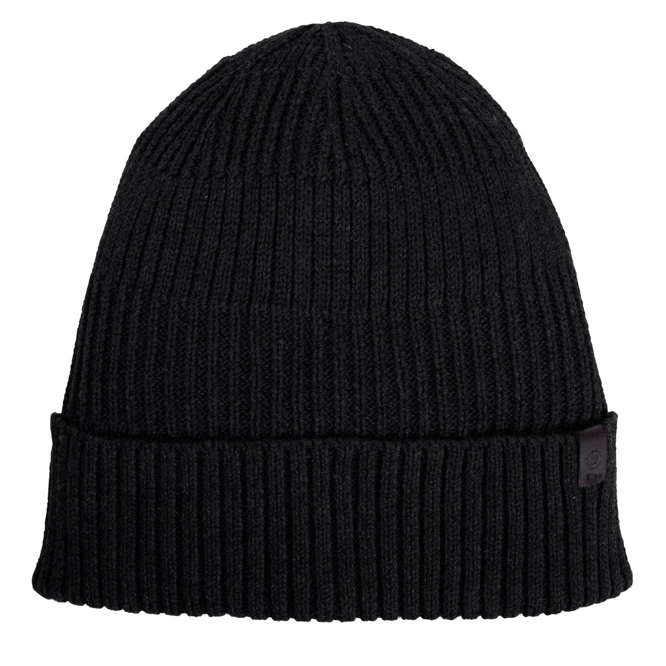 Bonnet Homme maille recyclée côtelée Noir