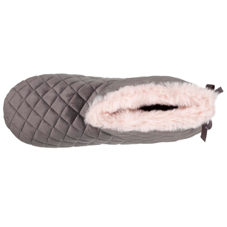 Chaussons bottillons Femme matelassés Gris foncé - Isotoner
