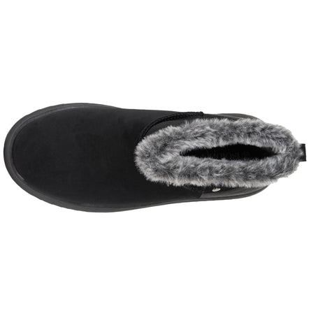 Bottines basses Femme bord imitation fourrure Noir - Isotoner