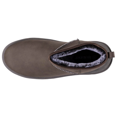 Bottines basses Femme imitation fourrure Gris - Isotoner