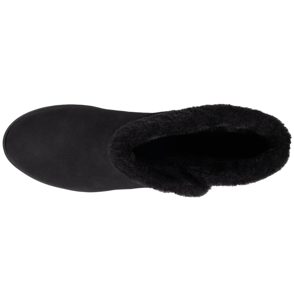 Bottines Femme fourrées avec revers Noir - Isotoner