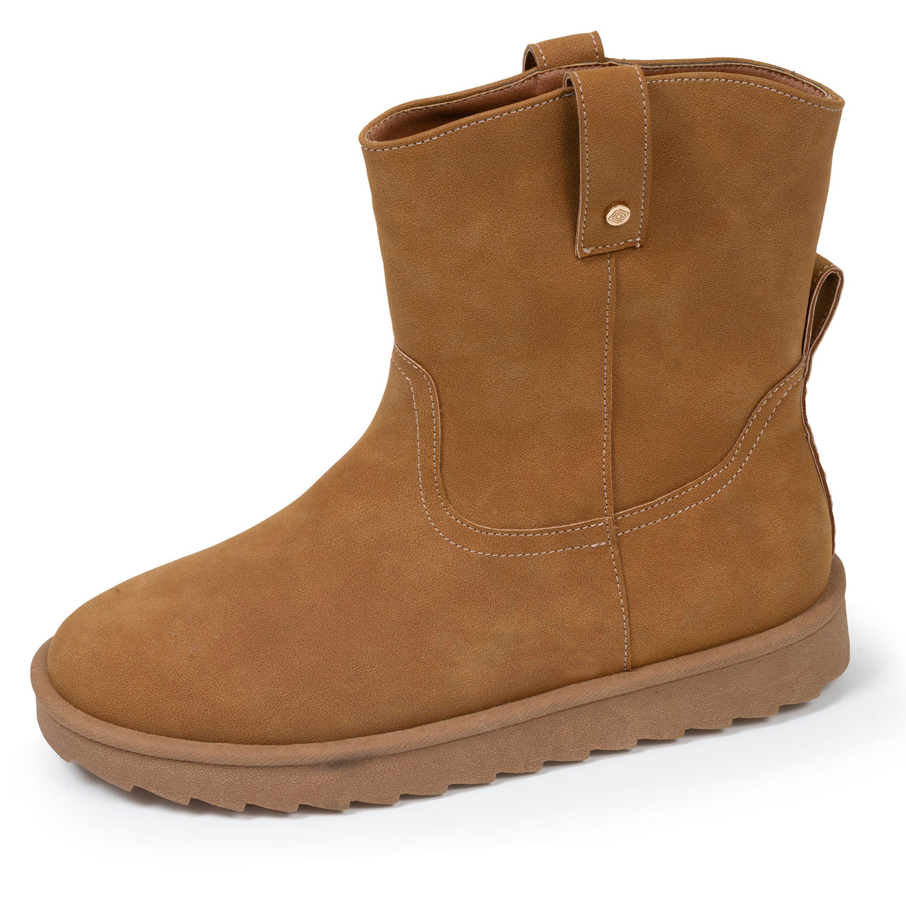 Bottines hautes Femme Camel
