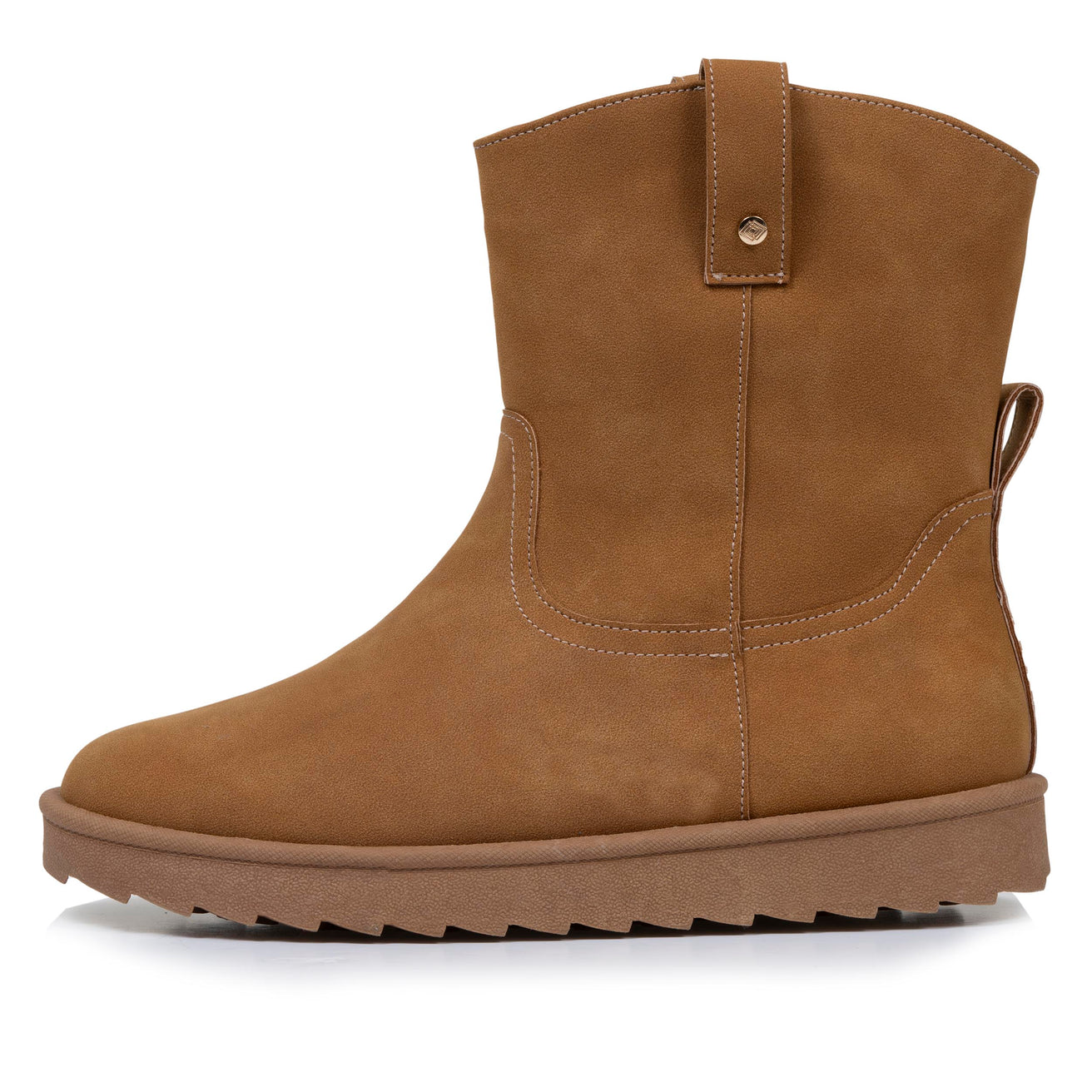 Bottines hautes Femme Camel