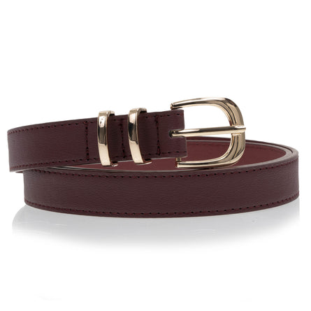 Ceinture Femme Bordeaux en cuir - Isotoner
