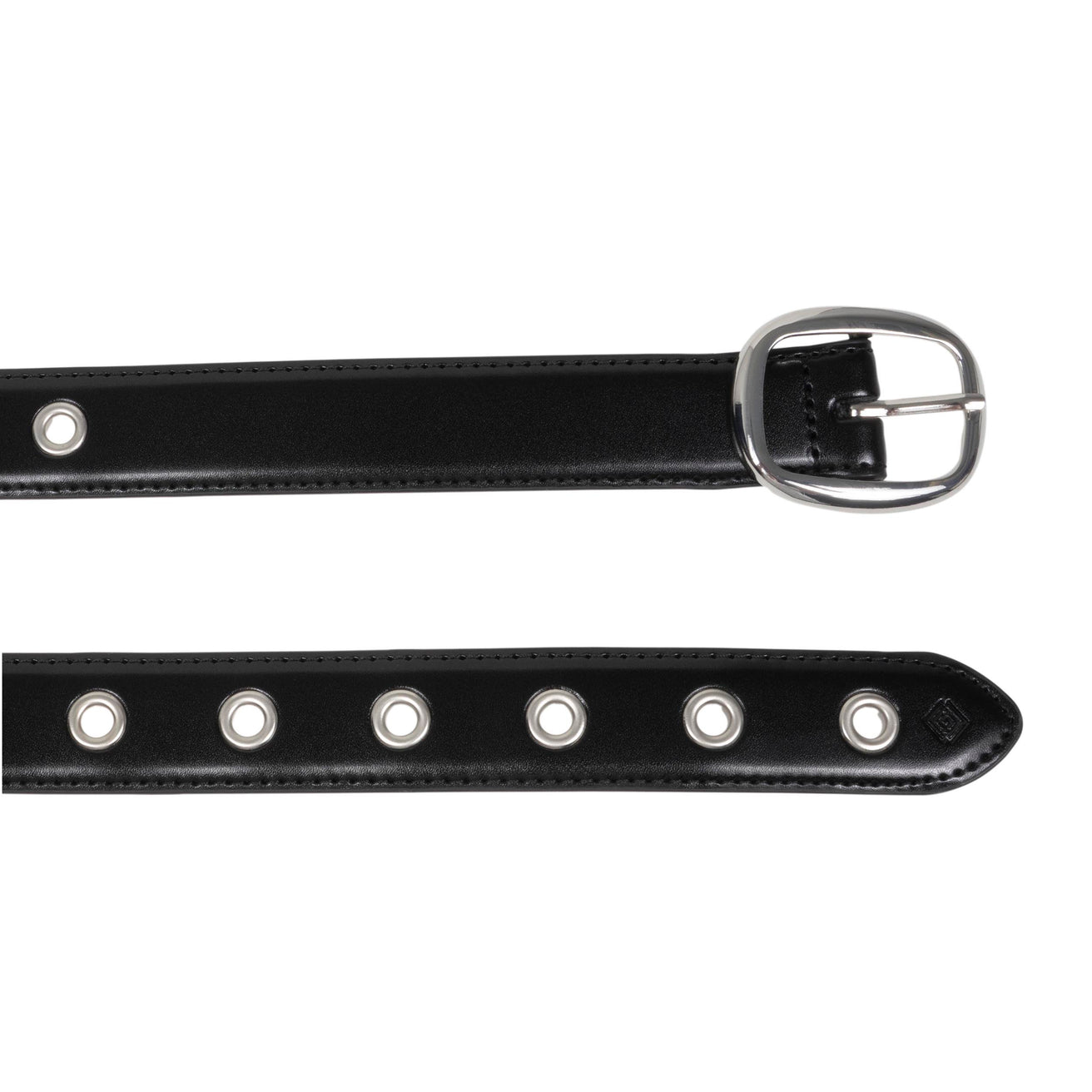 Ceinture Femme Cuir Noir Œillets