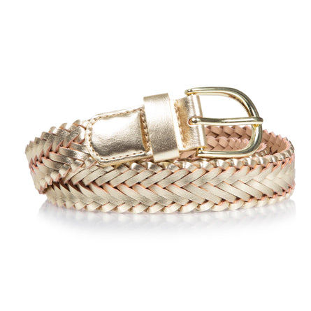 Ceinture Femme tressée Dorée - Isotoner