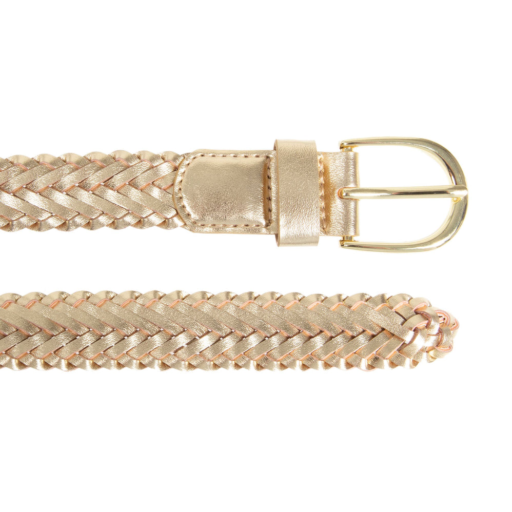 Ceinture Femme tressée Dorée - Isotoner