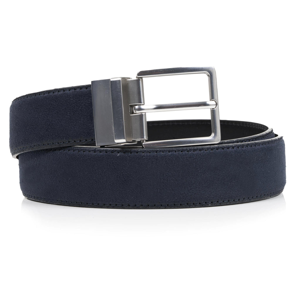 Ceinture Homme Cuir Réversible Marine/Noir - Isotoner