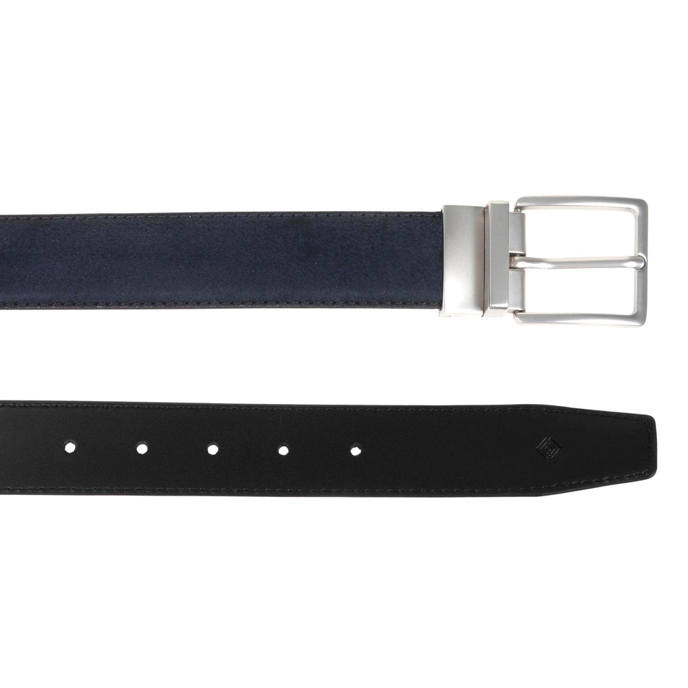 Ceinture Homme Cuir Réversible Marine/Noir - Isotoner