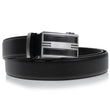 Ceinture Homme Noir ajustable boucle bicolore