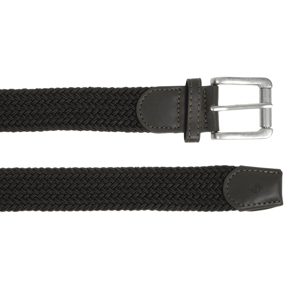 Ceinture Homme tissu tressé Kaki - Isotoner