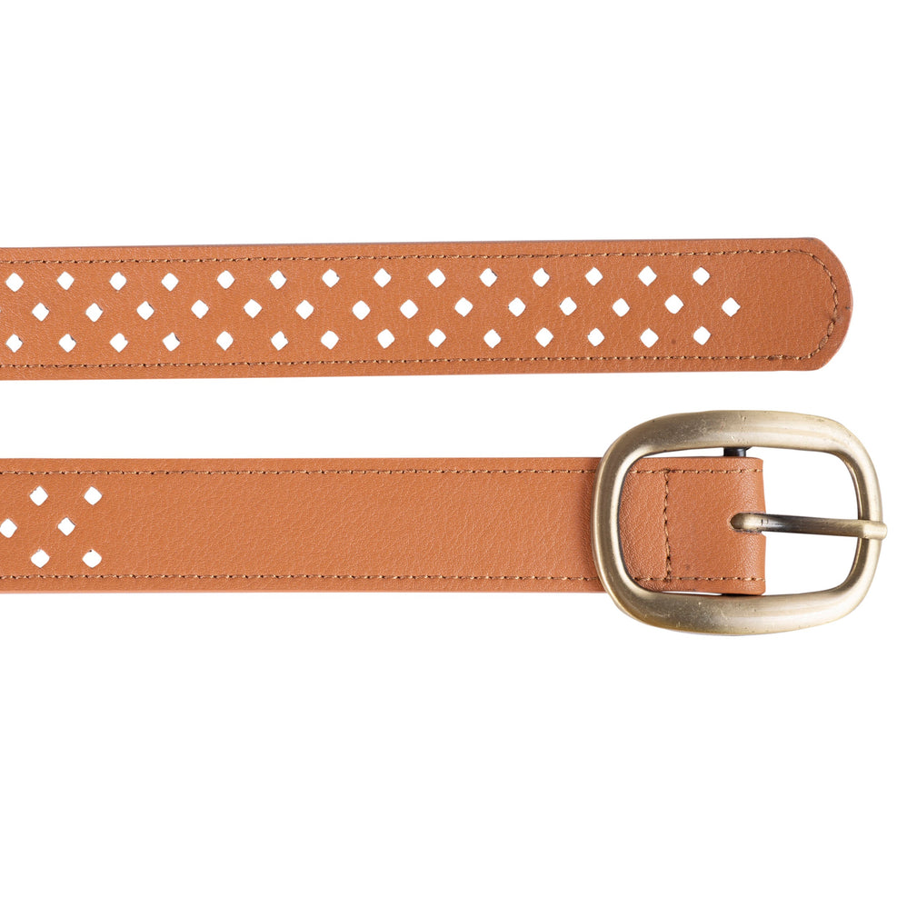 Ceinture Femme ajourée Camel - Isotoner