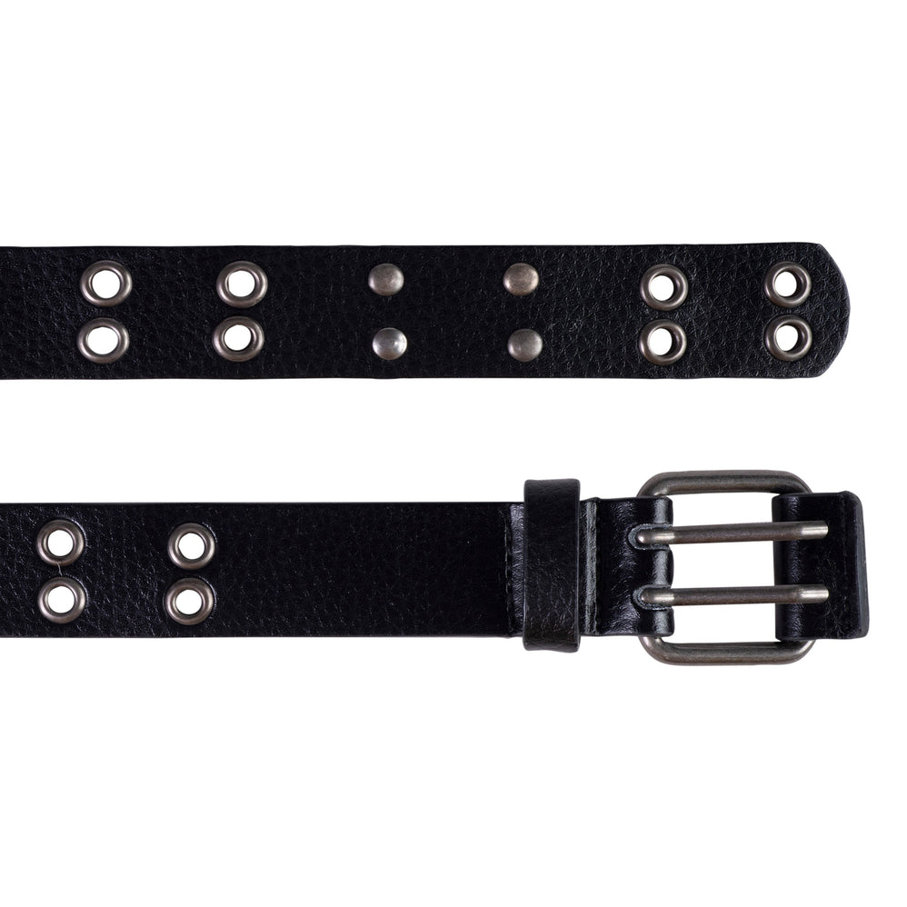 Ceinture Femme grainée Noir œillet - Isotoner