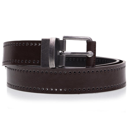 Ceinture Homme 2 en 1 Noir/Marron - Isotoner
