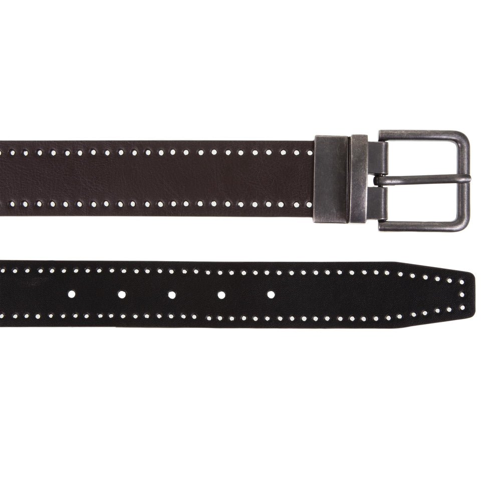 Ceinture Homme 2 en 1 Noir/Marron - Isotoner
