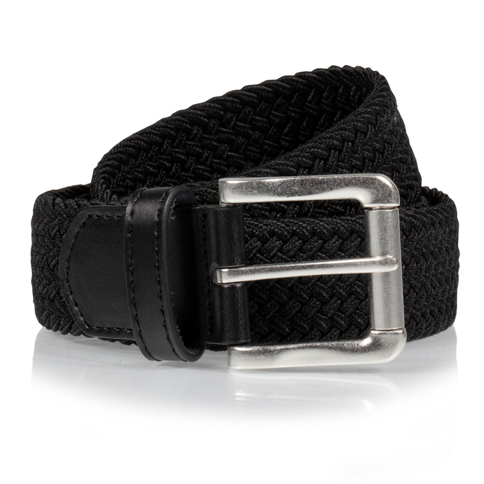 Ceinture Homme tissu tressé Noir - Isotoner