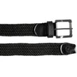 Ceinture Homme tissu tressé Noir