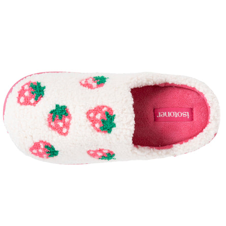 Chaussons mules Junior BLOUP Ivoire fraises - Isotoner
